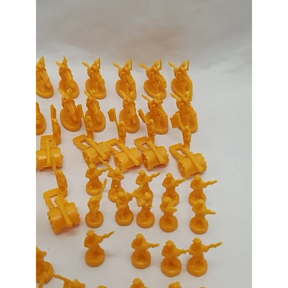 Set Of (60) 2003 Risk Yellow Board Game Player Pieces